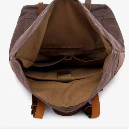 Mäns Campingryggsäck Vattentät Vintage Stil 7