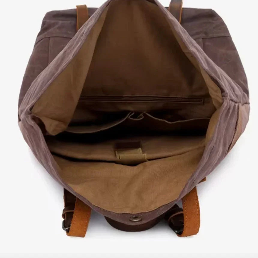 Mäns Campingryggsäck Vattentät Vintage Stil 7