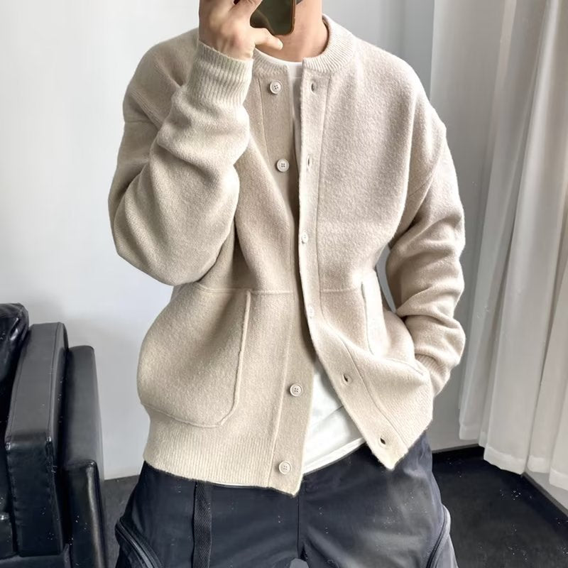 Mäns Cardigan Klassisk Stil 1