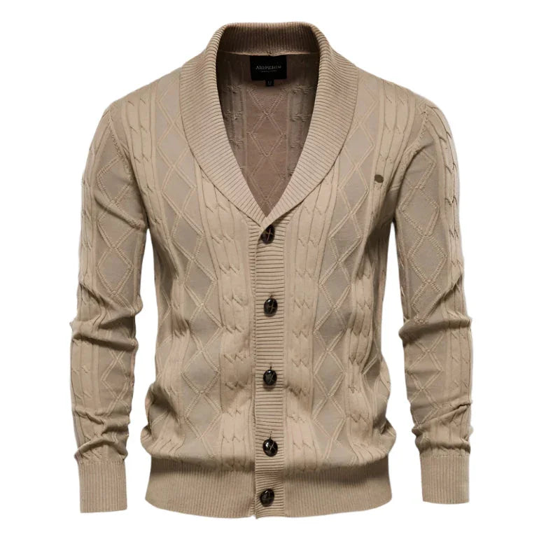 Mäns Cardigan Klassisk Stil 5