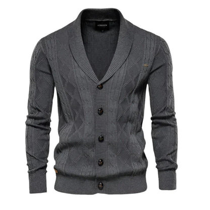 Mäns Cardigan Klassisk Stil 7