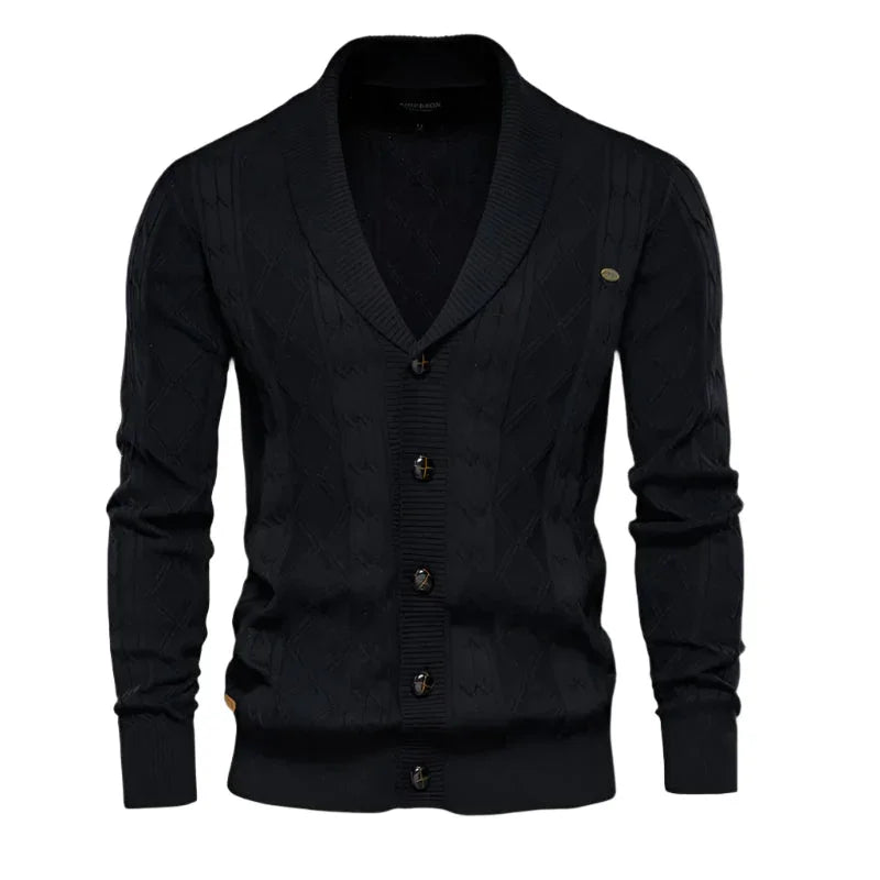 Mäns Cardigan Klassisk Stil 8