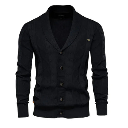 Mäns Cardigan Klassisk Stil 8