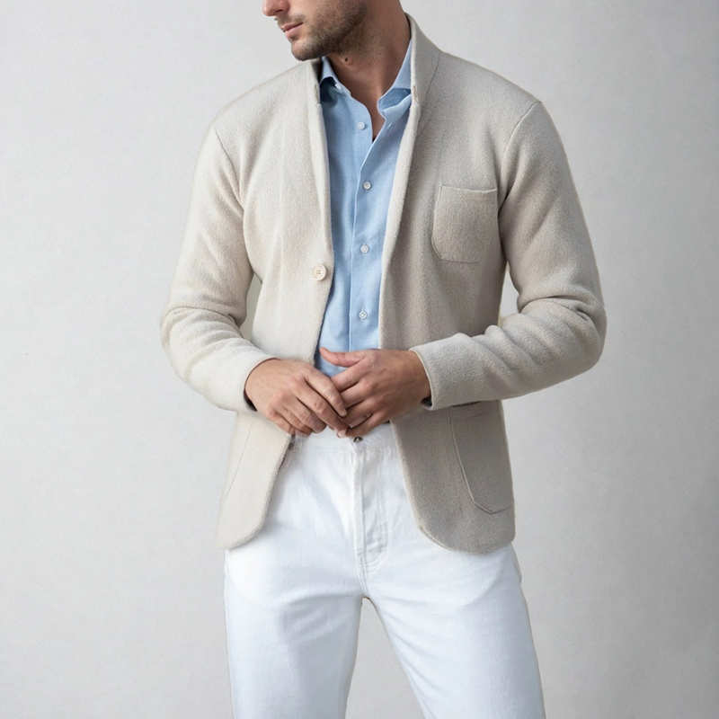 Mäns Cardigan Modern Casual Kavajliknande Stil 1