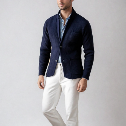 Mäns Cardigan Modern Casual Kavajliknande Stil 2
