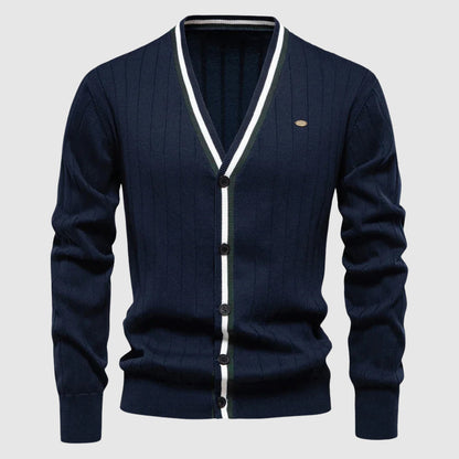 Mäns Cardigan med V-ringning 3