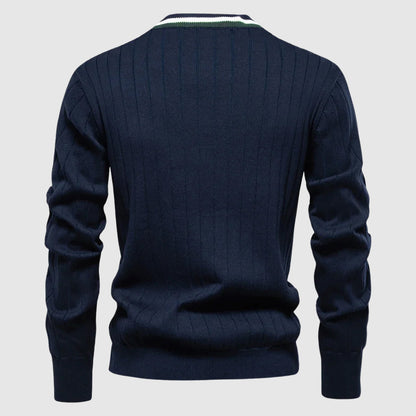 Mäns Cardigan med V-ringning 5