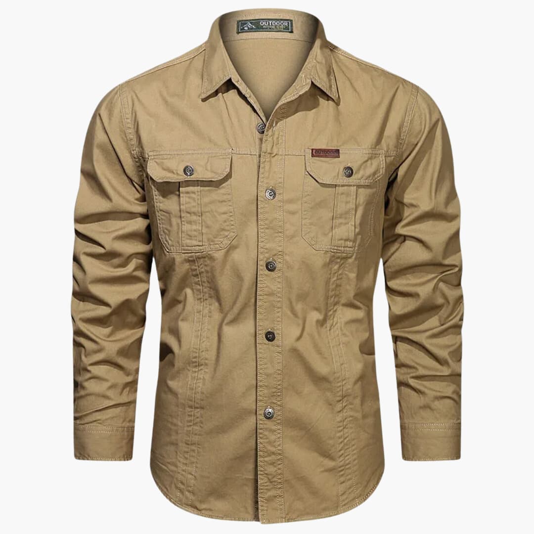 Mäns Cargo-skjorta Urban Stil 1