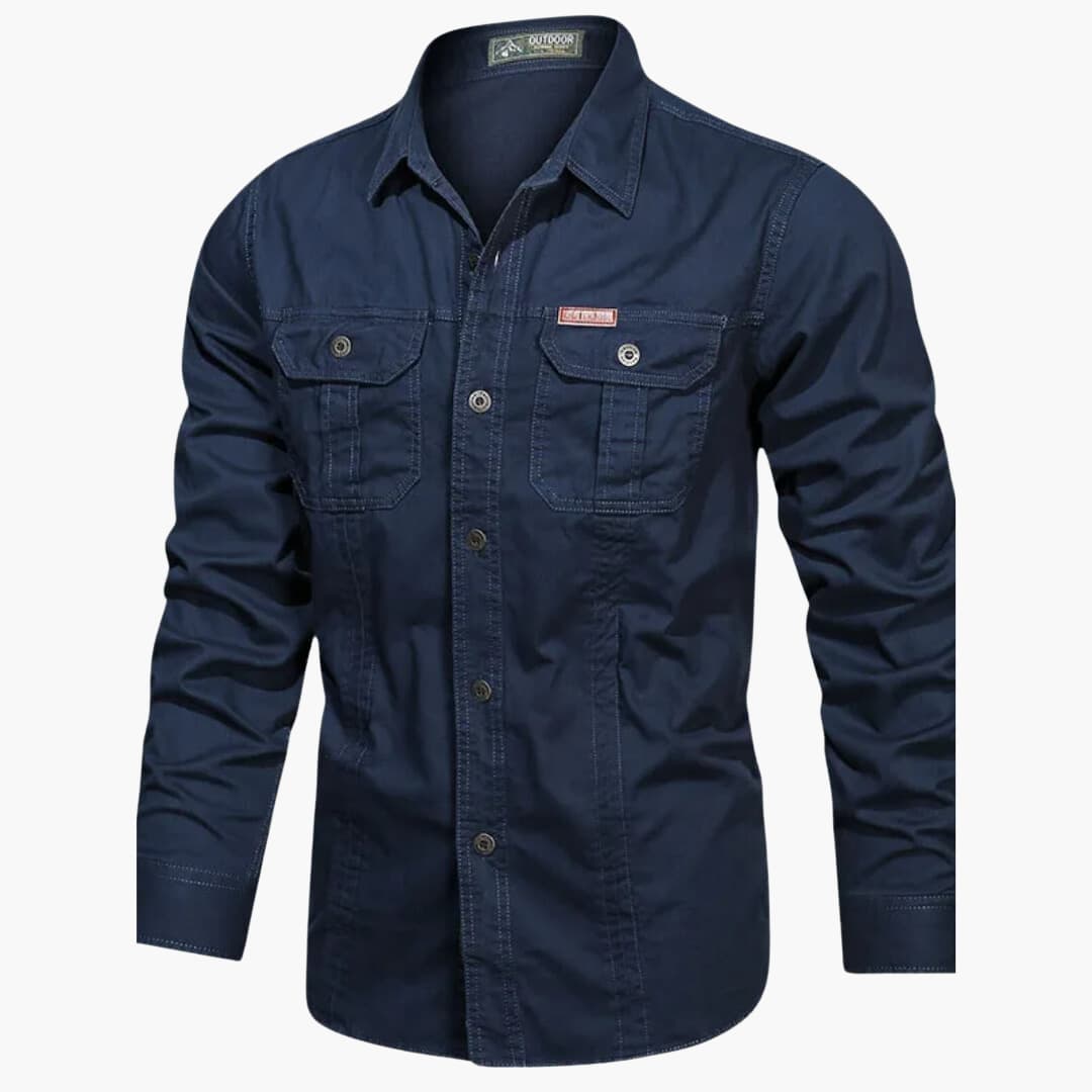 Mäns Cargo-skjorta Urban Stil 2