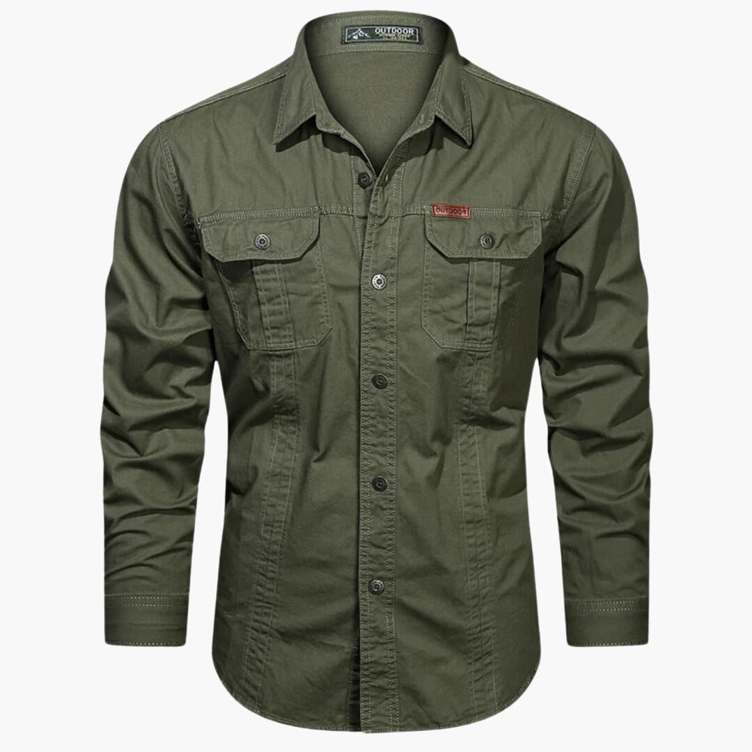 Mäns Cargo-skjorta Urban Stil 3