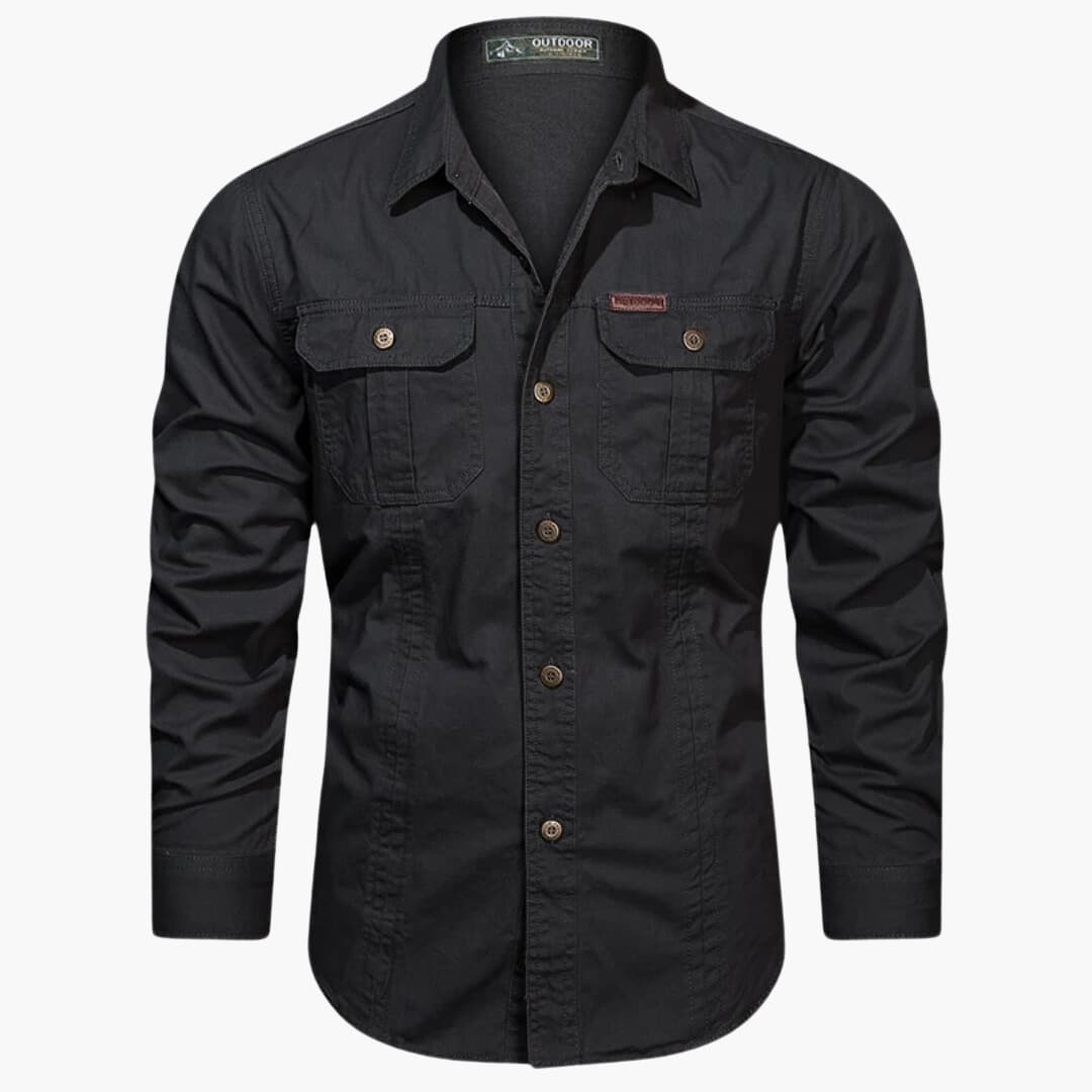 Mäns Cargo-skjorta Urban Stil 4