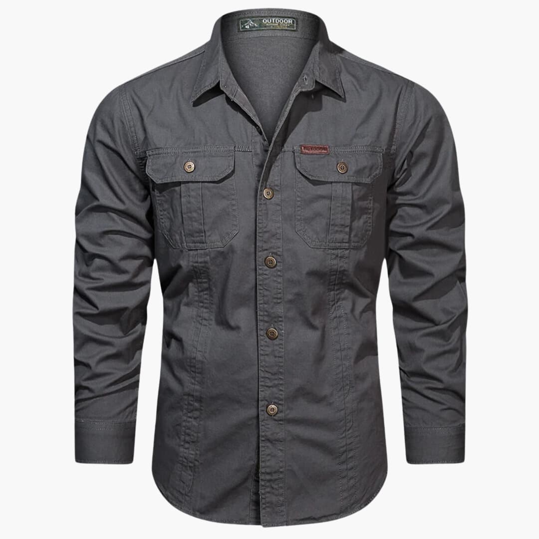 Mäns Cargo-skjorta Urban Stil 5