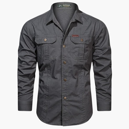 Mäns Cargo-skjorta Urban Stil 5