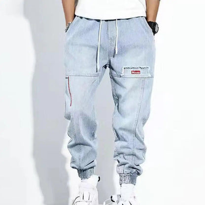 Mäns Cargo Byxor Avsmalnande Hiphop Stil 4