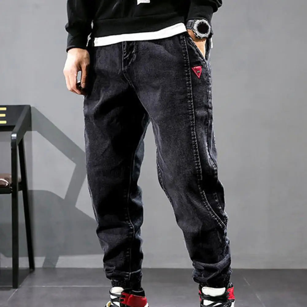 Mäns Cargo Byxor Avsmalnande Hiphop Stil 7