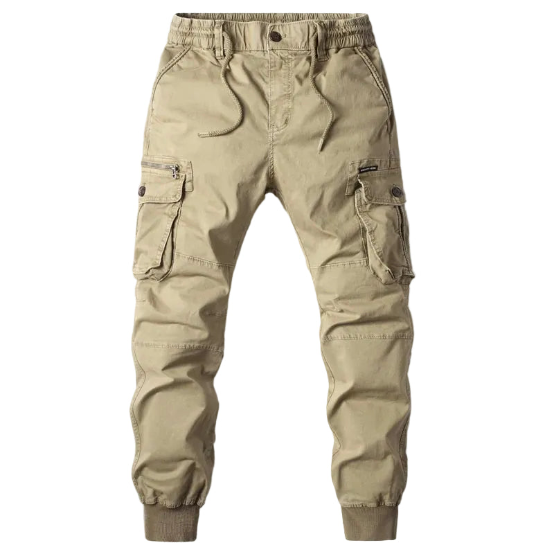 Mäns Cargo Jogger-byxor Slim-Fit Modern Design 0