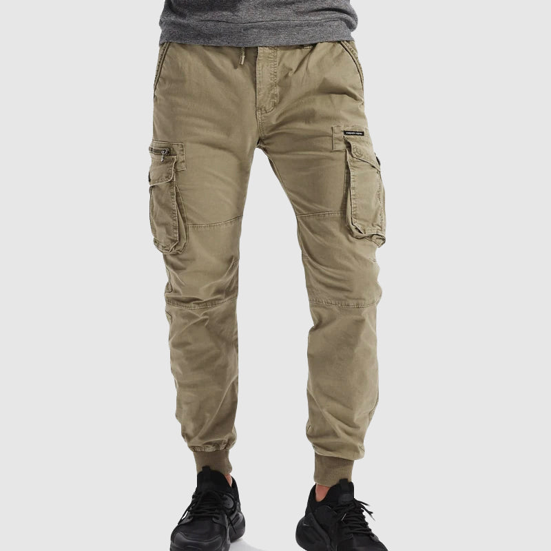 Mäns Cargo Jogger-byxor Slim-Fit Modern Design 1