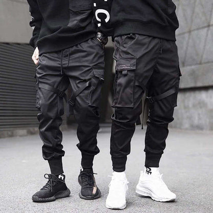 Mäns Cargobyxor Urban Stil Med Funktionella Fickor 0