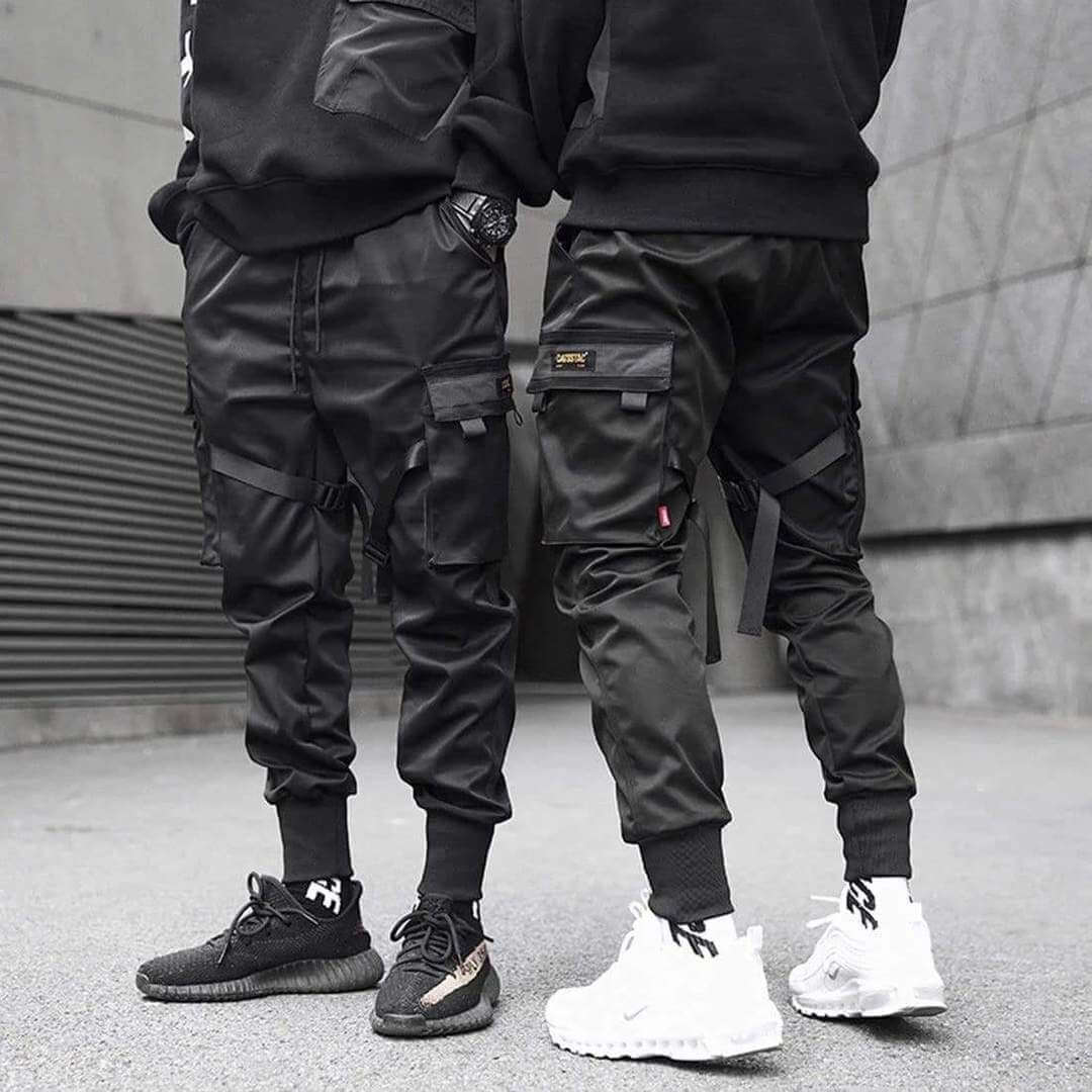 Mäns Cargobyxor Urban Stil Med Funktionella Fickor 2