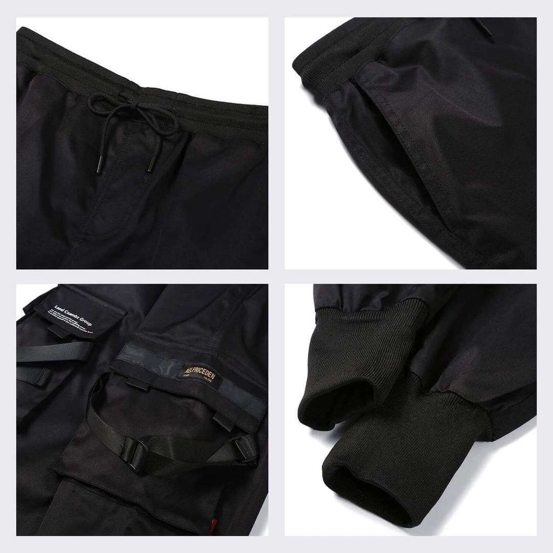 Mäns Cargobyxor Urban Stil Med Funktionella Fickor 6