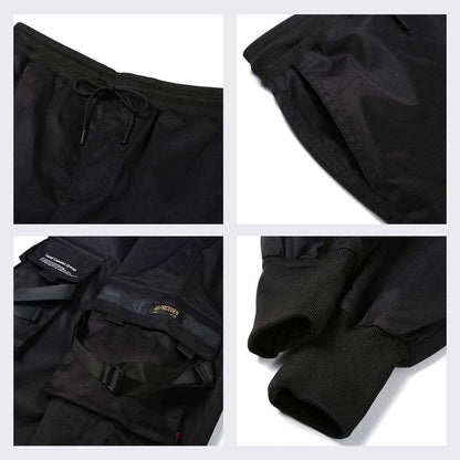 Mäns Cargobyxor Urban Stil Med Funktionella Fickor 6