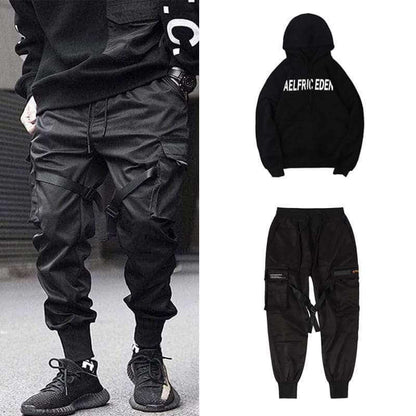 Mäns Cargobyxor Urban Stil Med Funktionella Fickor 7