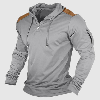 Mäns Casual Hoodie Zip-Up 3