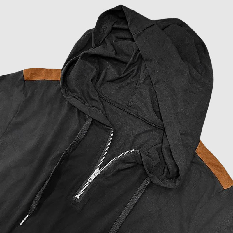 Mäns Casual Hoodie Zip-Up 4