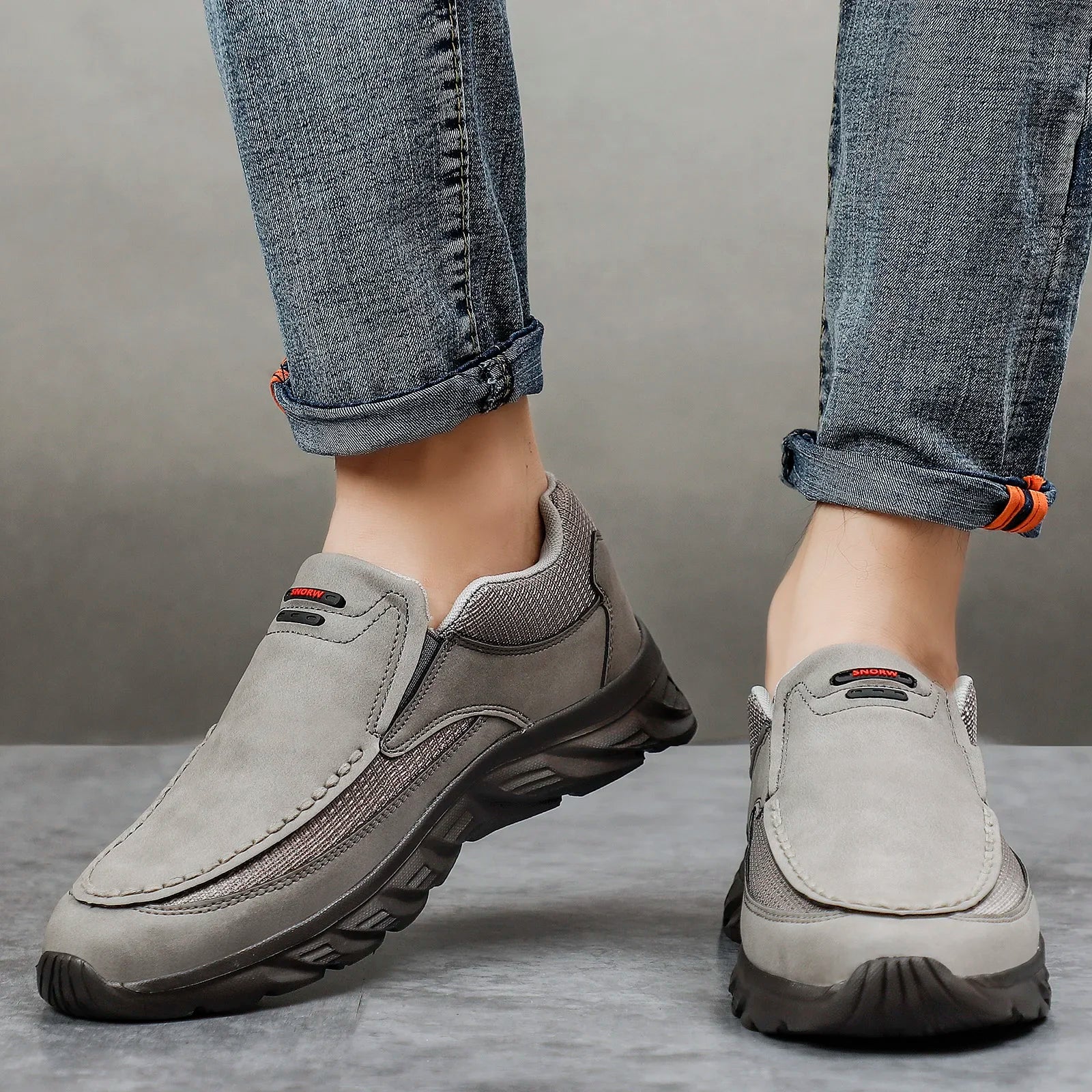 Mäns Casual Sneakers Loafers 4