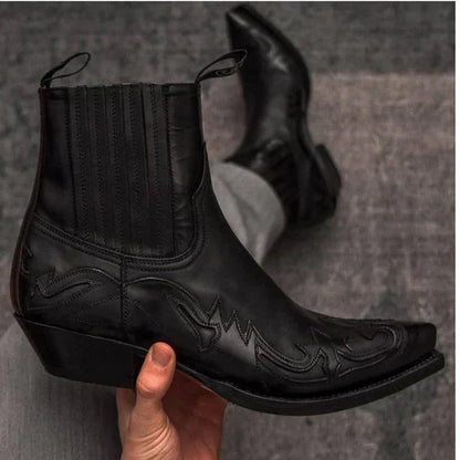 Mäns Cowboy-stövlar Traditionell Stil 0