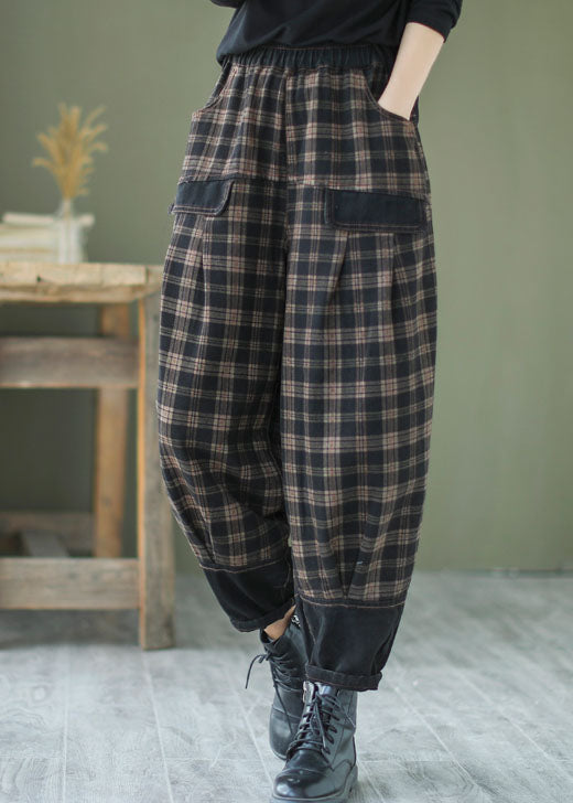 Mäns Denim Byxor Patchwork Stil 1