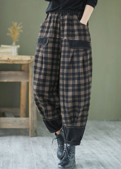 Mäns Denim Byxor Patchwork Stil 1