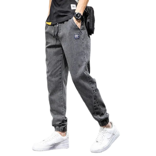 Mäns Denimbyxor Avslappnad Stil 0