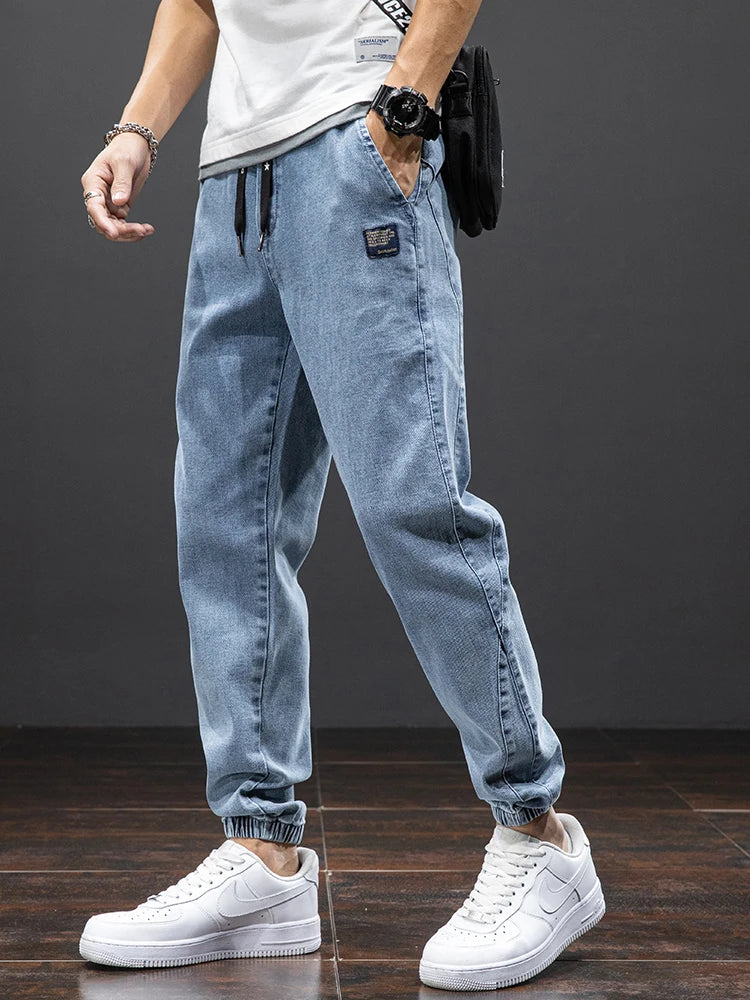 Mäns Denimbyxor Avslappnad Stil 1