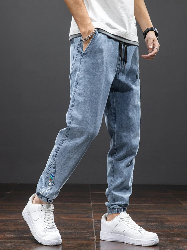 Mäns Denimbyxor Avslappnad Stil 2