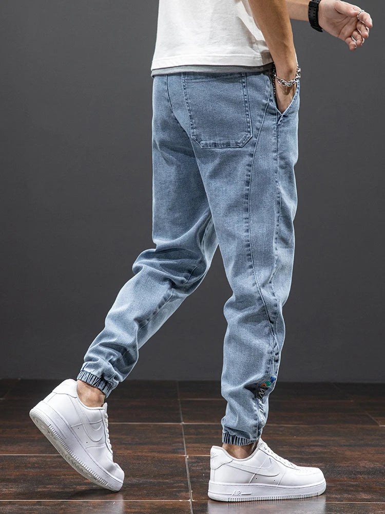 Mäns Denimbyxor Avslappnad Stil 3