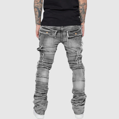 Mäns Distressed Jeans Modern Stil 3