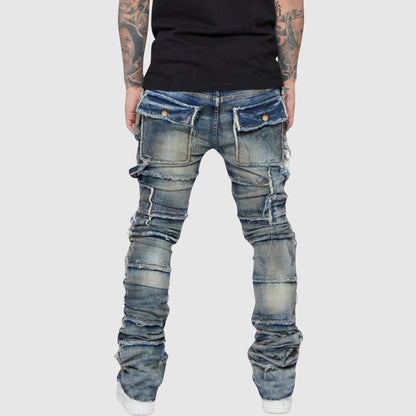 Mäns Distressed Jeans Modern Stil 5