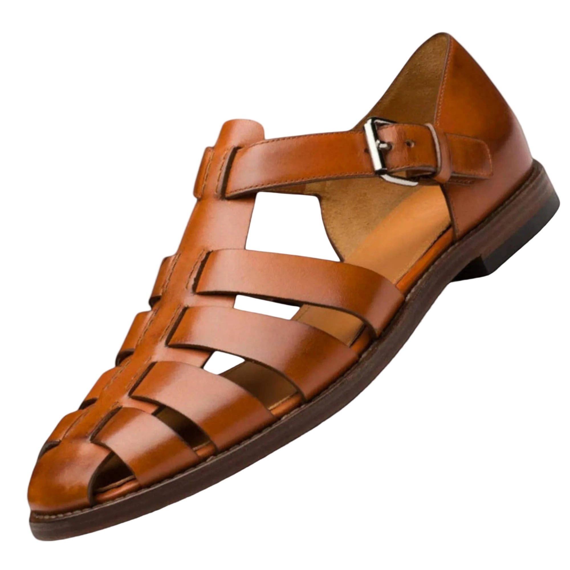 Mäns Gladiatorsandaler i Läder 0