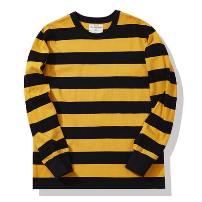 Mäns Hemsweater med Randig Design 2