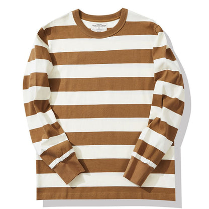 Mäns Hemsweater med Randig Design 3