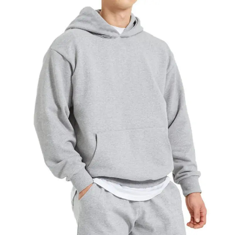 Mäns Hoodie Lös Design Avslappnad Stil 0