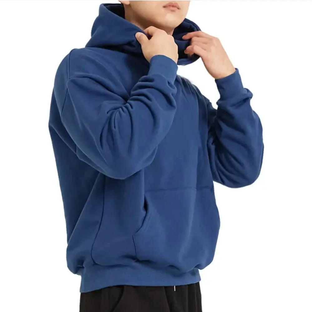 Mäns Hoodie Lös Design Avslappnad Stil 3