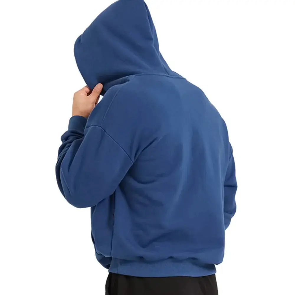 Mäns Hoodie Lös Design Avslappnad Stil 4