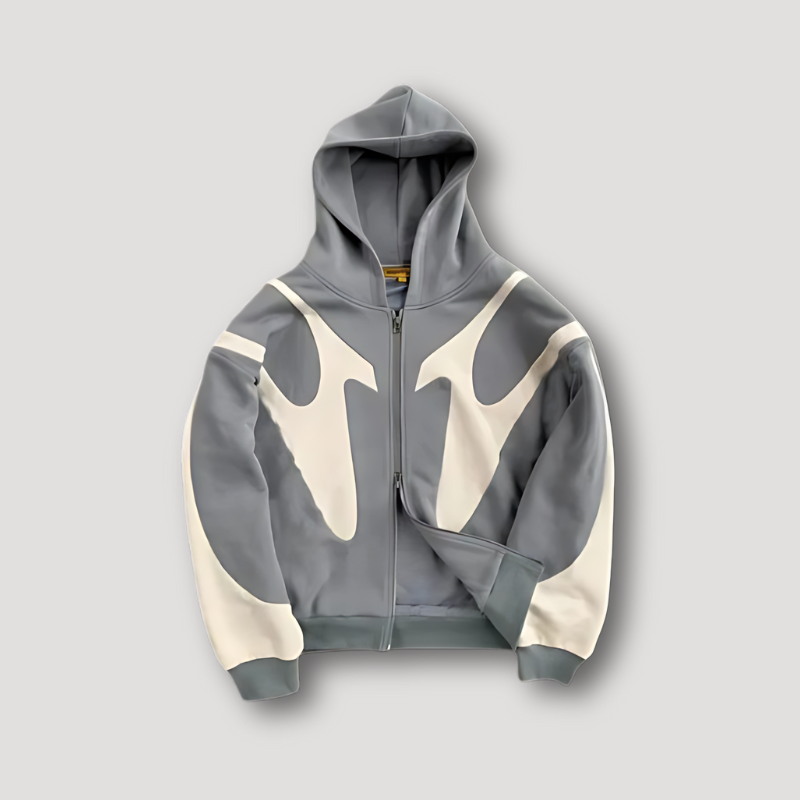 Mäns Hoodie med Dragkedja Avslappnad Stil 2