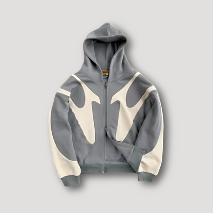 Mäns Hoodie med Dragkedja Avslappnad Stil 2