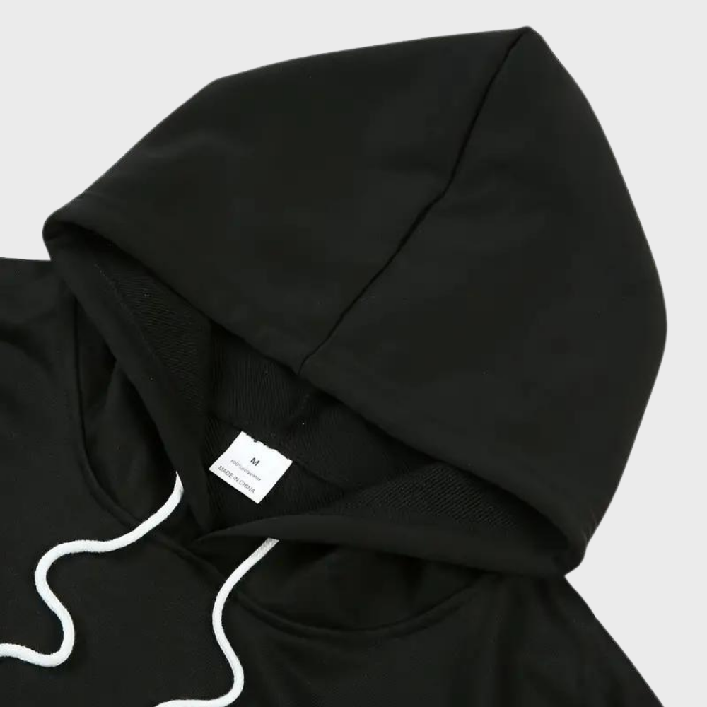 Mäns Huvtröja med Fjälltryck 8