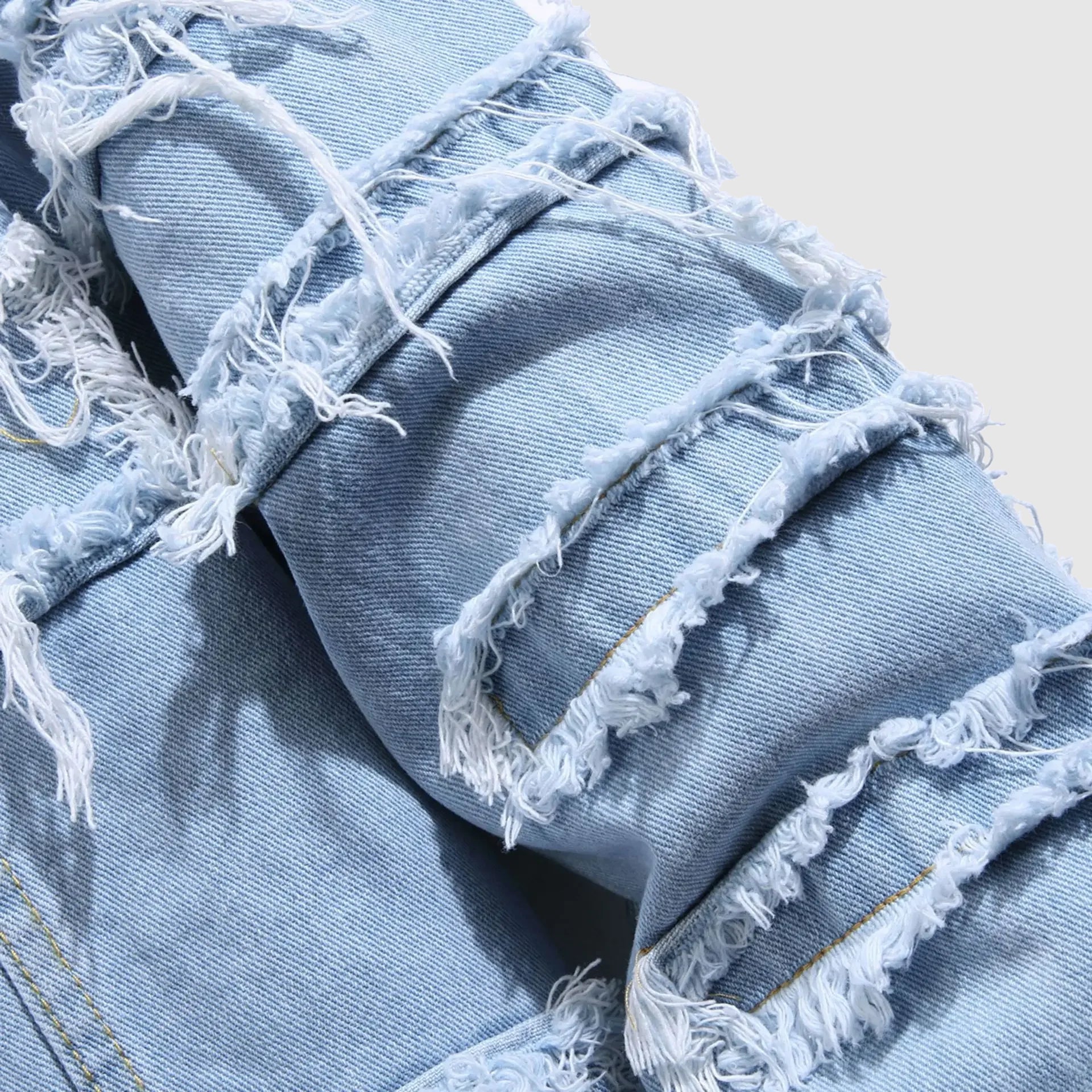 Mäns Jeansjacka Robust Stil 2