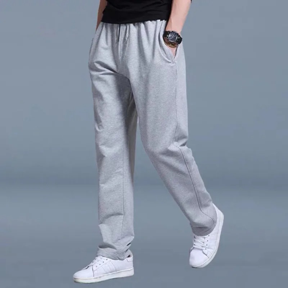 Mäns Joggingbyxor Bred Passform Avslappnad Stil 3