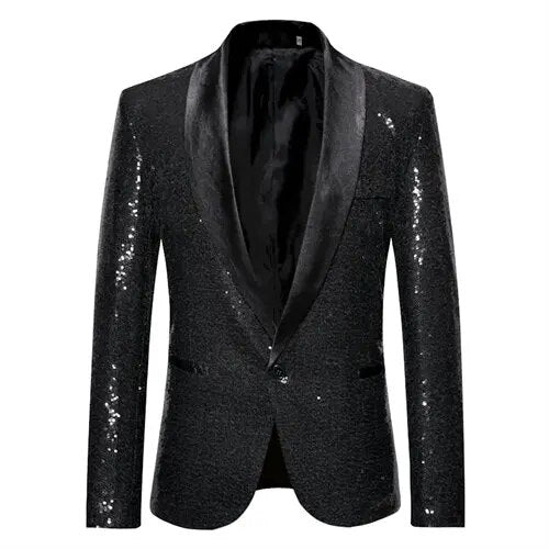 Mäns Kavaj Glitter Detaljer Normalskuren 0